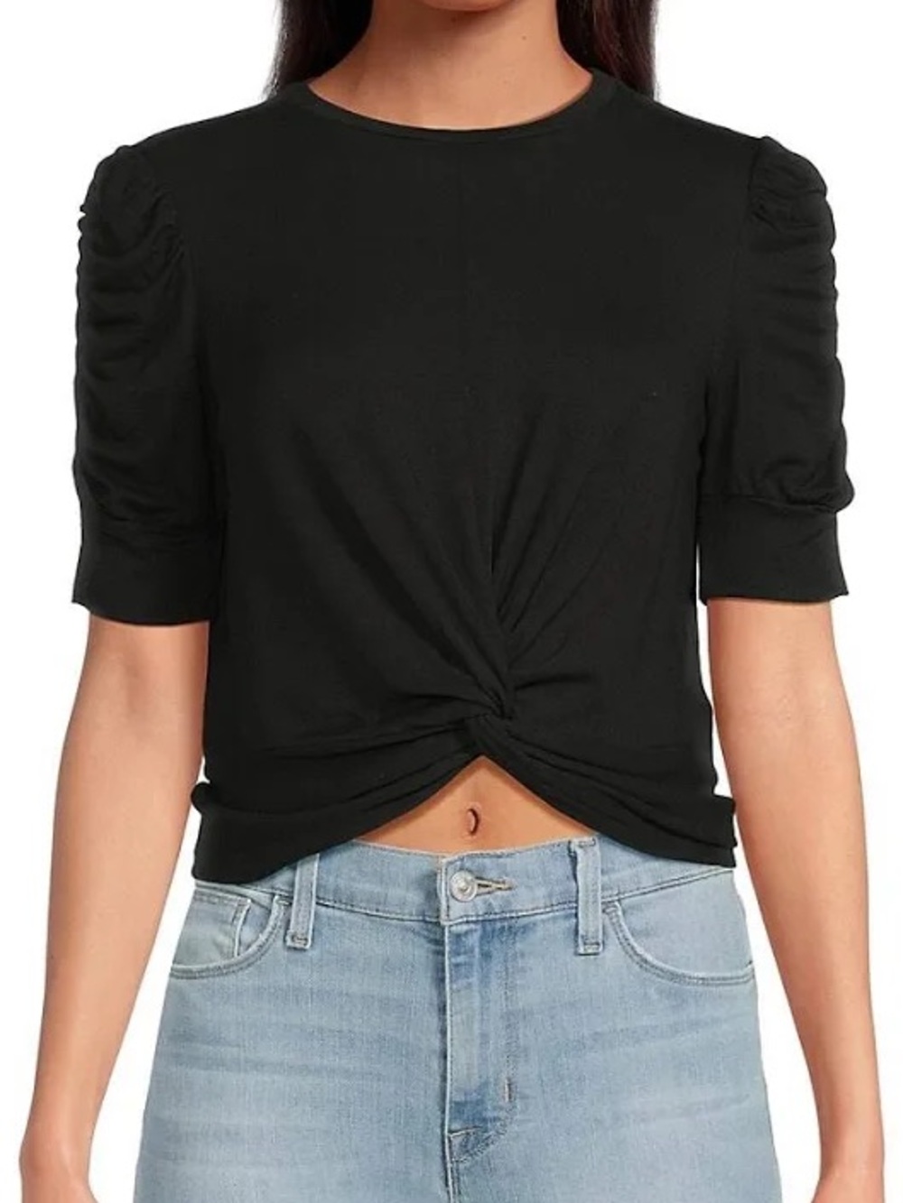 Walter Baker Holly Knot-Front Top (Medium)